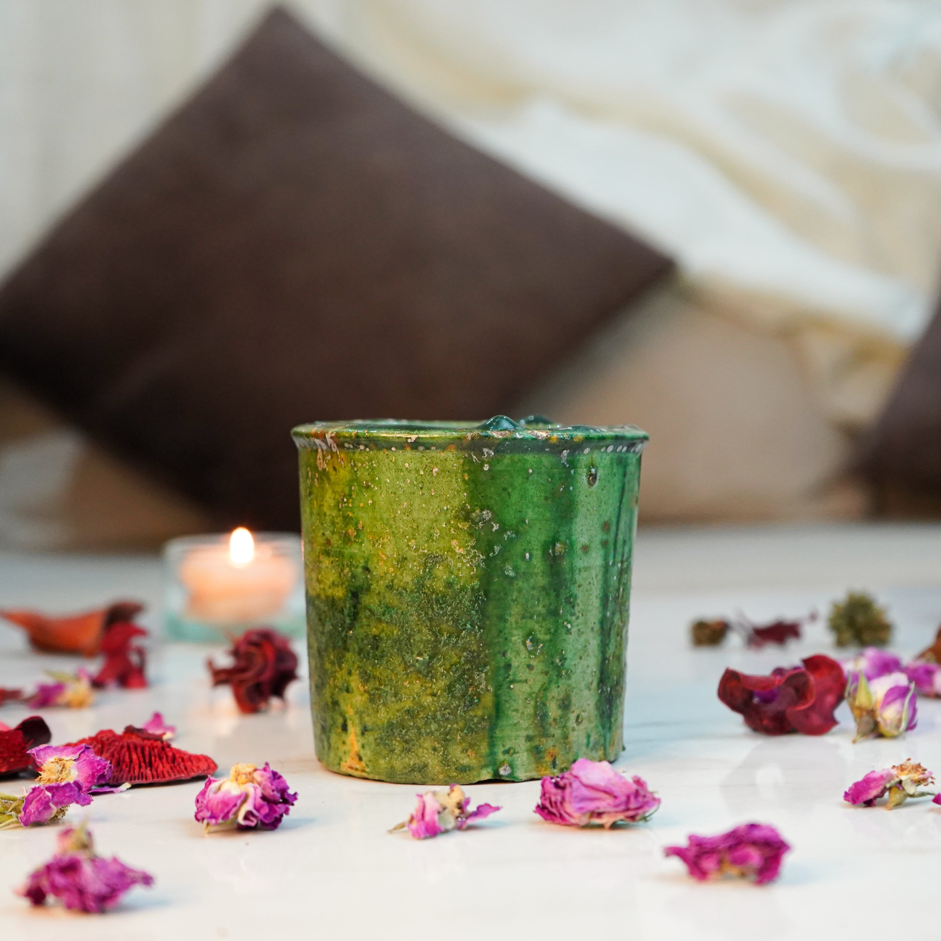 Pot de plantation en poterie marocaine Tamegroute