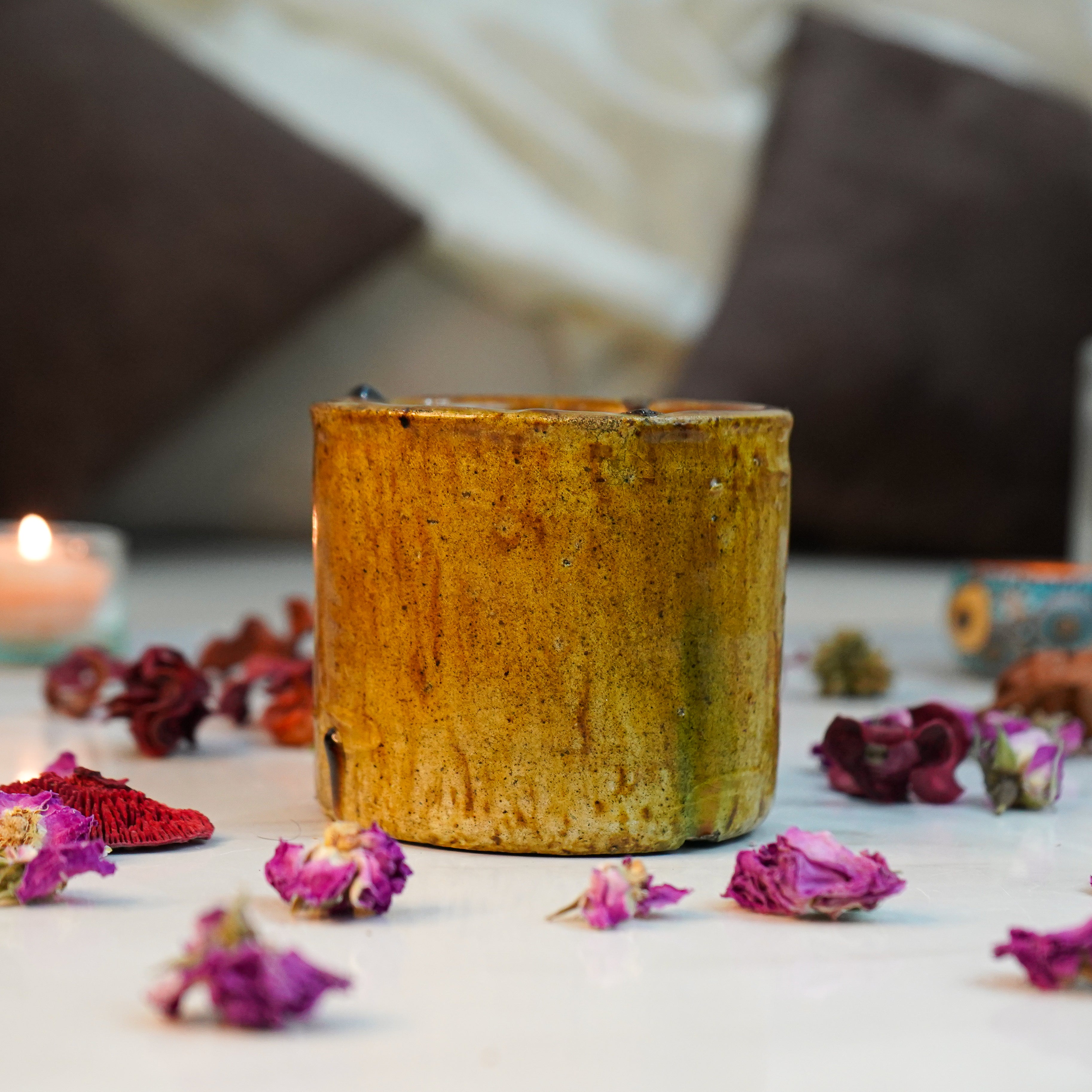 Pot de plantation en poterie marocaine Tamegroute