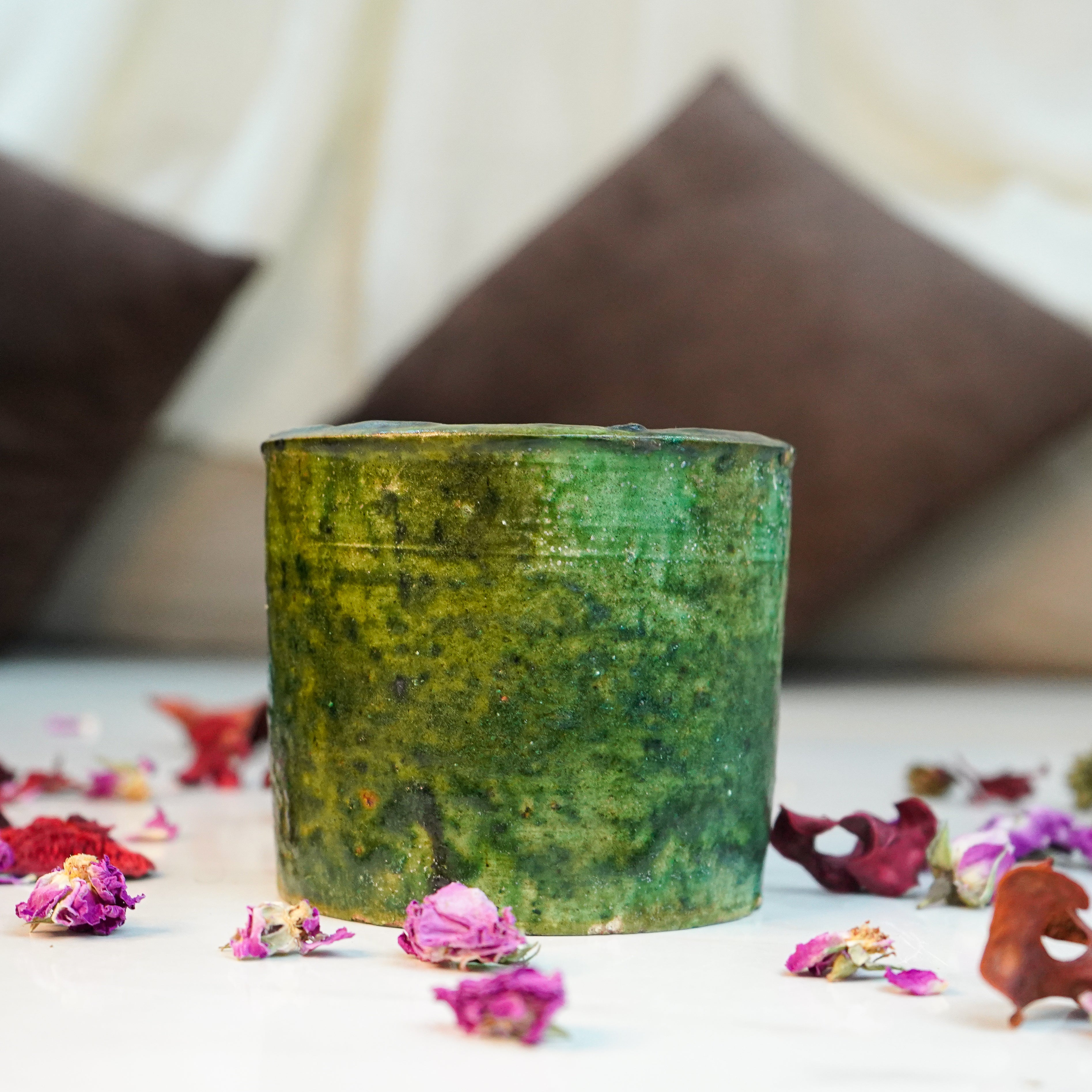 Pot de plantation en poterie marocaine Tamegroute