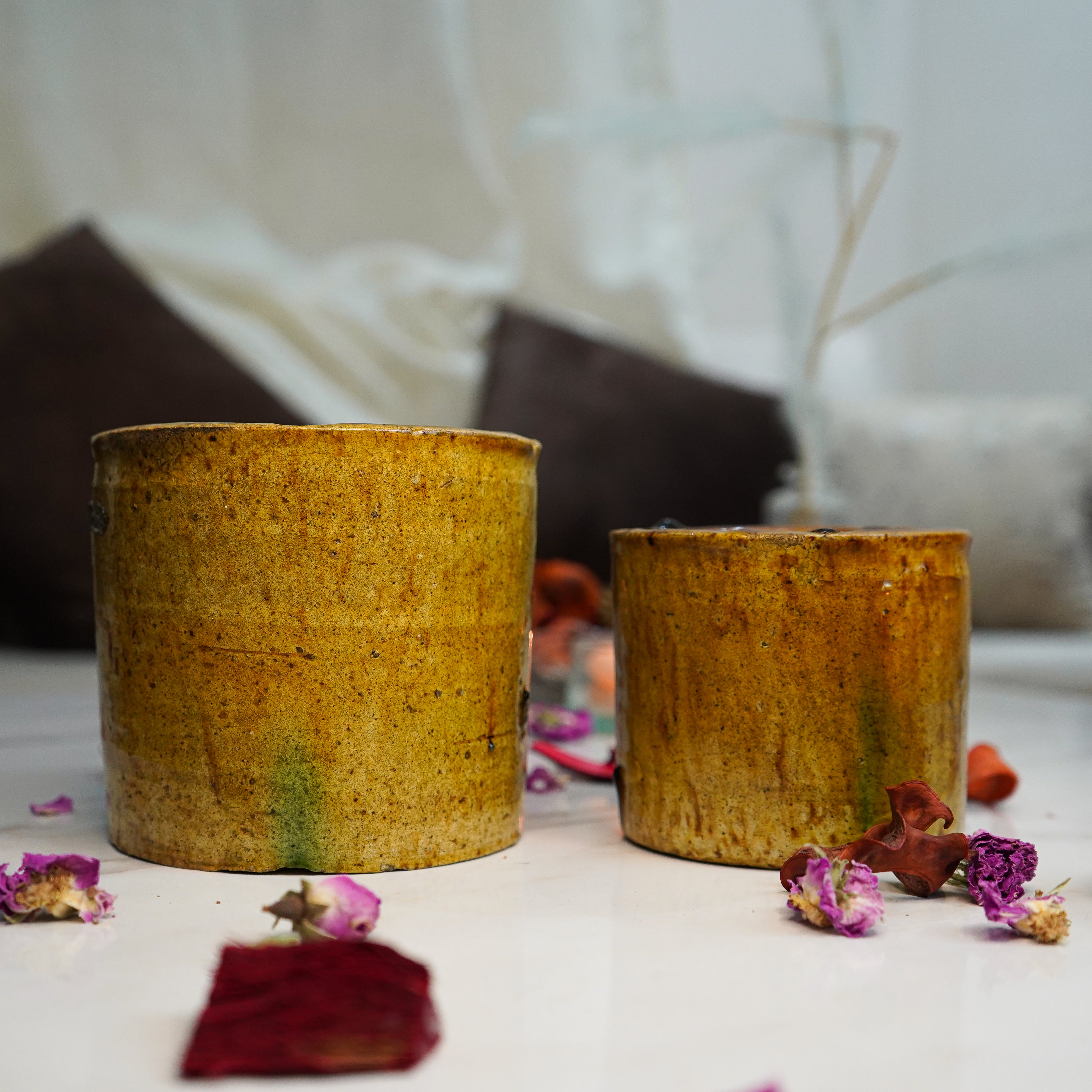 Pot de plantation en poterie marocaine Tamegroute
